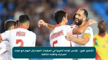 تشكيل قوي.. تونس تواجه ناميبيا في تصفيات المونديال اليوم مع موعد المباراة والقناة الناقلة